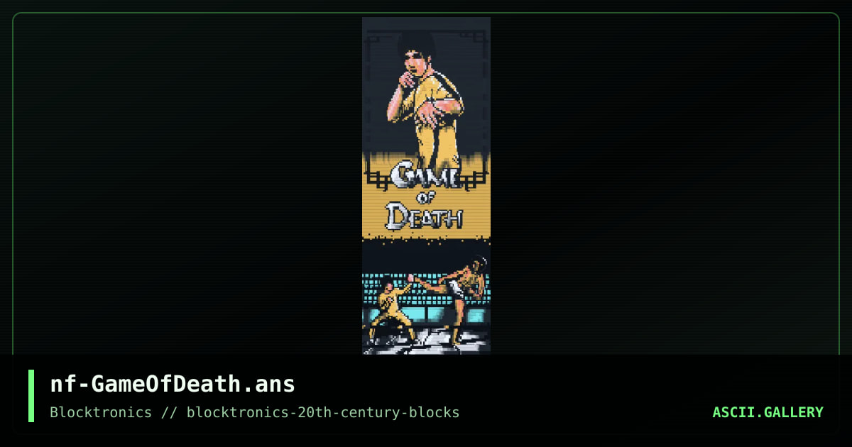 Game of Death, by necro, 2020