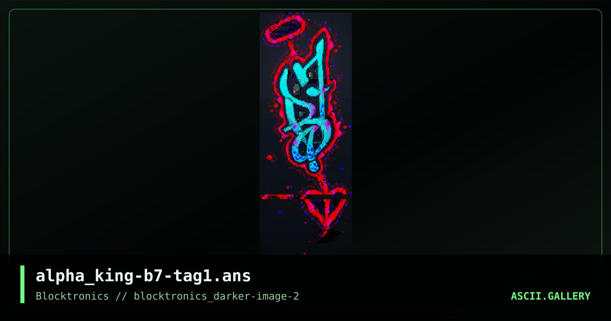b7 tag, by alpha king, 2017