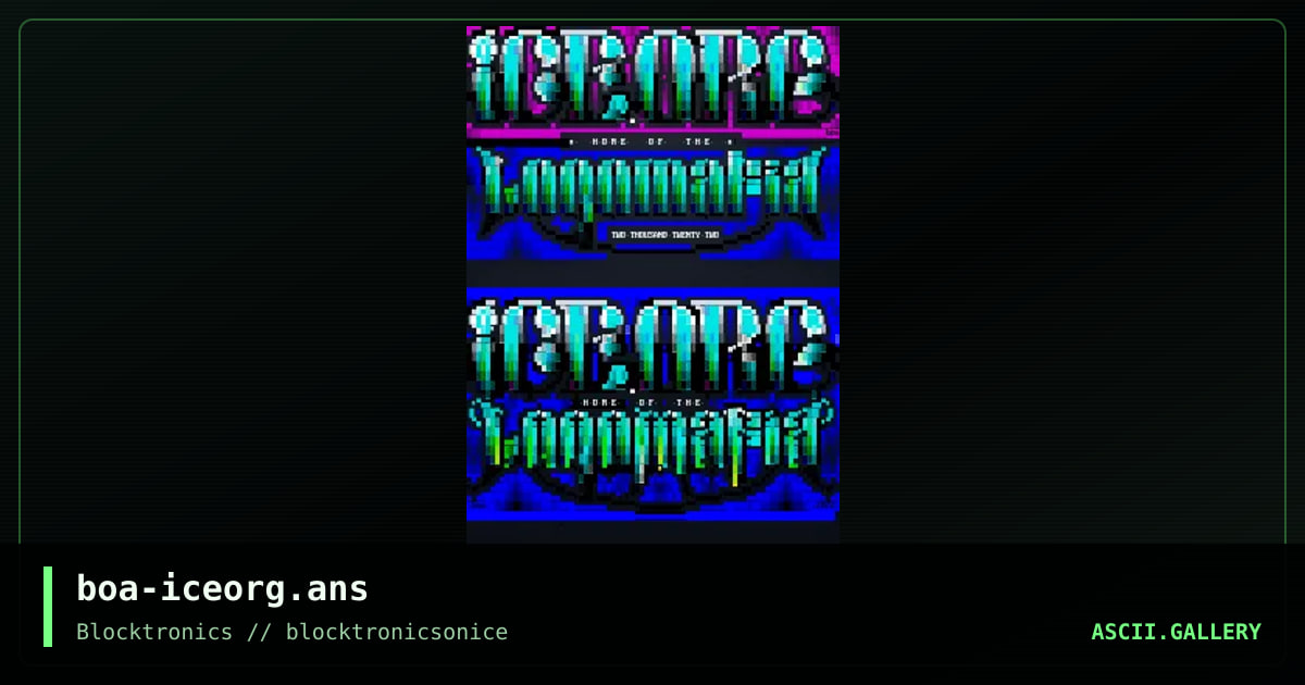 iCE LogoMafia 2022, by boa, 2022