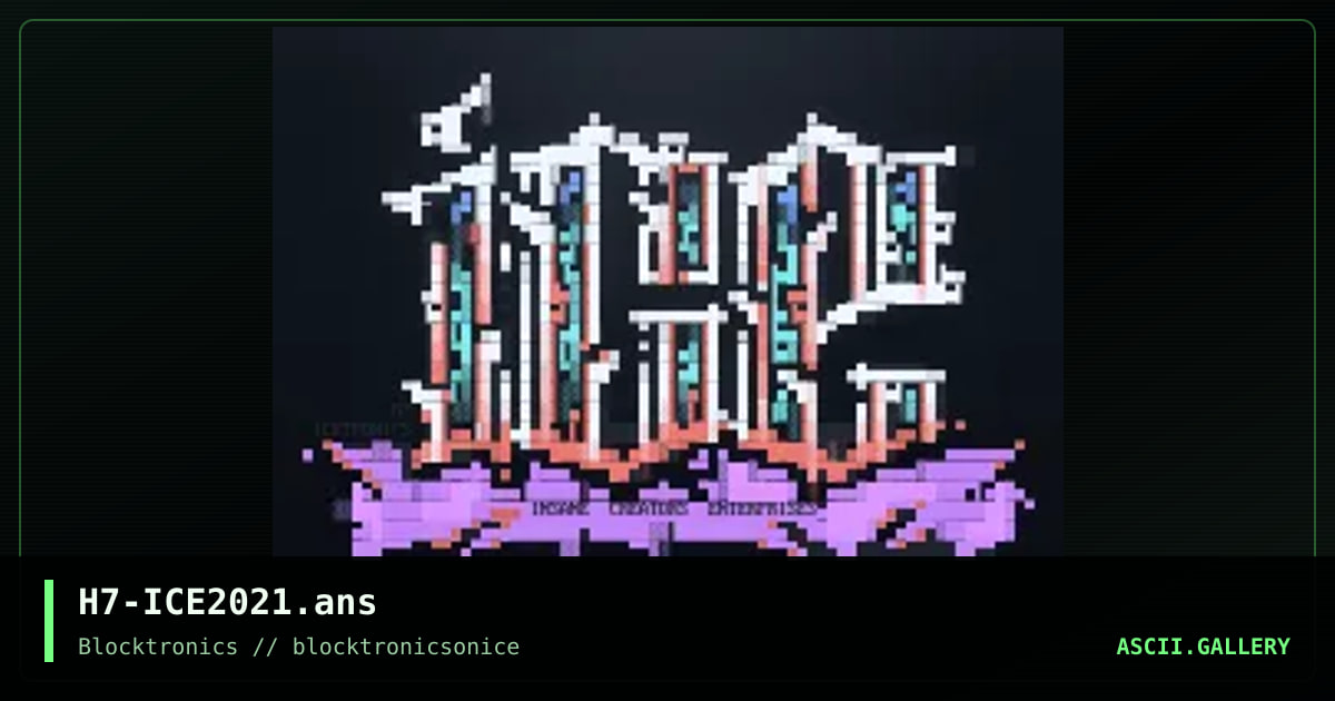 ice, by h7, 2022