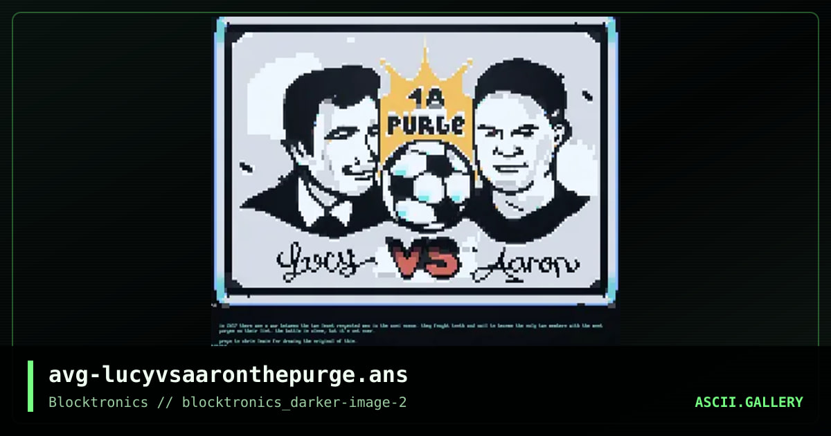 avg-lucyvsaaronthepurge.ans, by avenging angel, 2017
