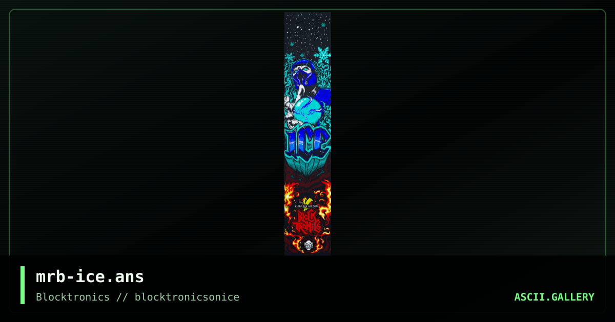 ICE, by mr roboto, 2022
