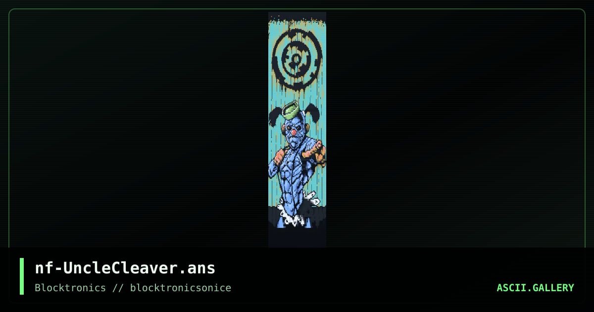 Uncle Cleaver, by necro, 2022