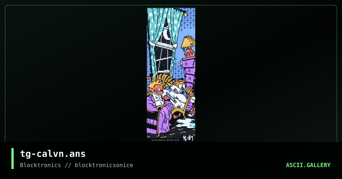 Calvin / iCE Tribute #35, by toon goon, 2022