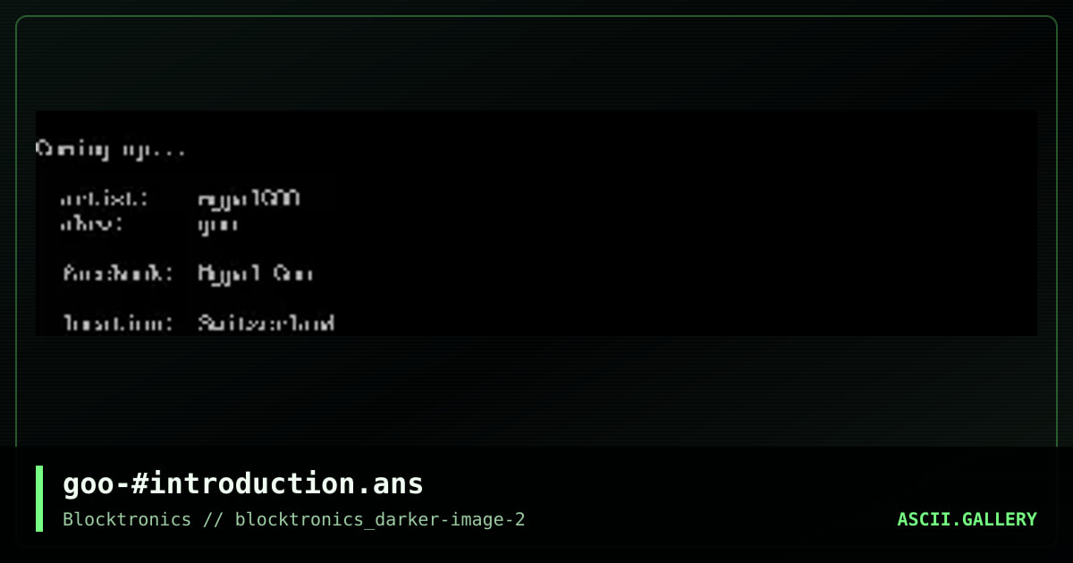goo-#introduction.ans, by untagged, 2017