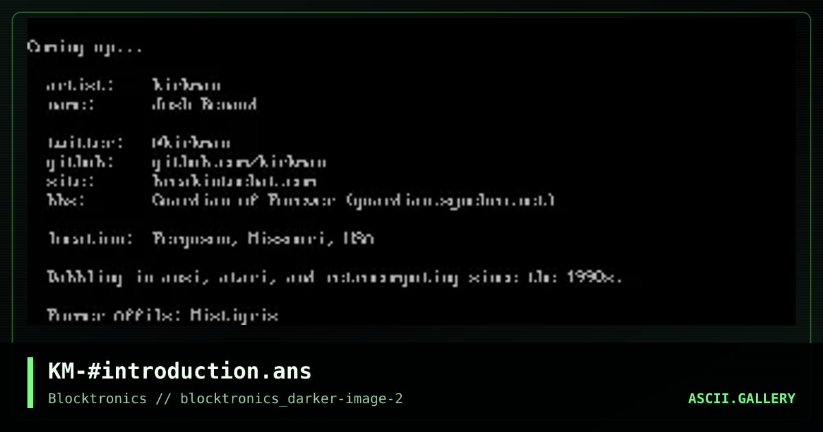 KM-#introduction.ans, by untagged, 2017
