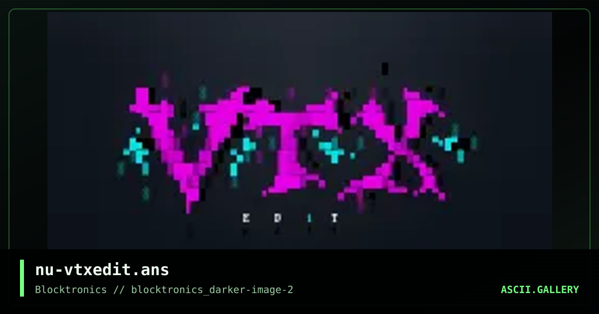 VTXEdit, by nuskooler, 2017