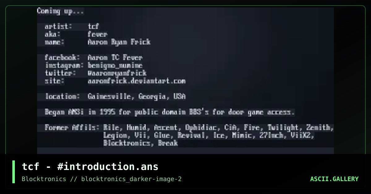 tcf - #introduction.ans, by untagged, 2017