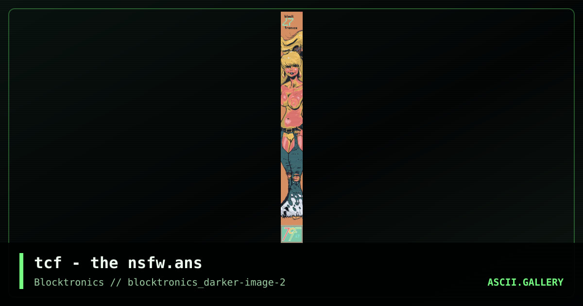 tcf - the nsfw.ans, by tcf, 2017