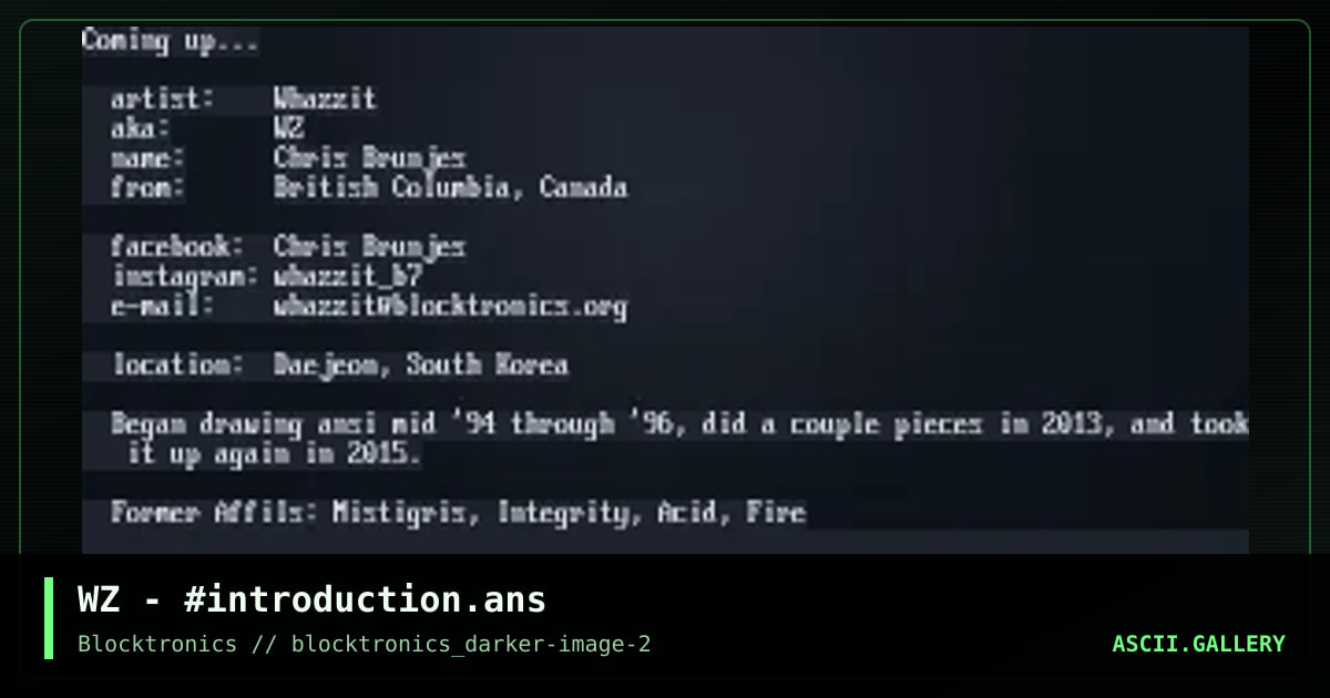 WZ - #introduction.ans, by untagged, 2017