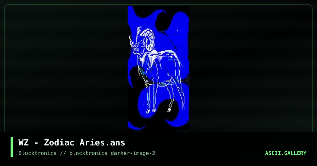 Aries, by whazzit, 2017