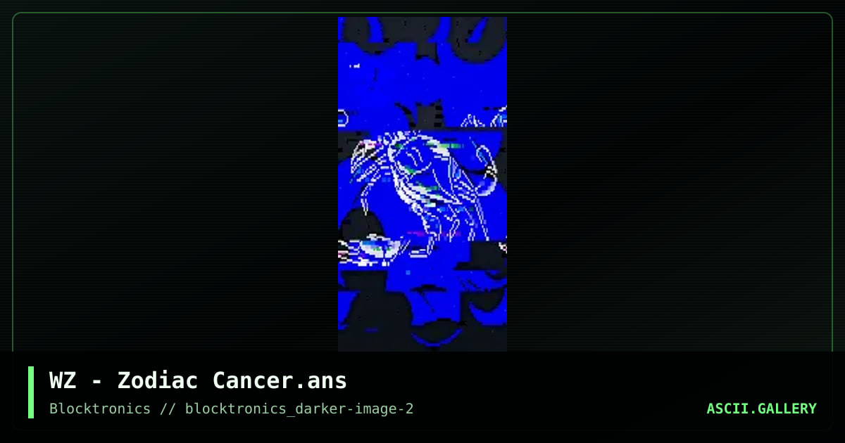 Cancer, by whazzit, 2017