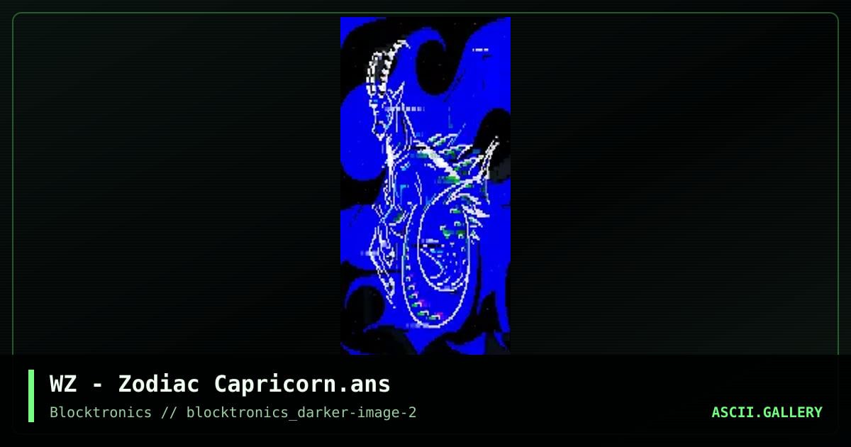 Capricorn, by whazzit, 2017