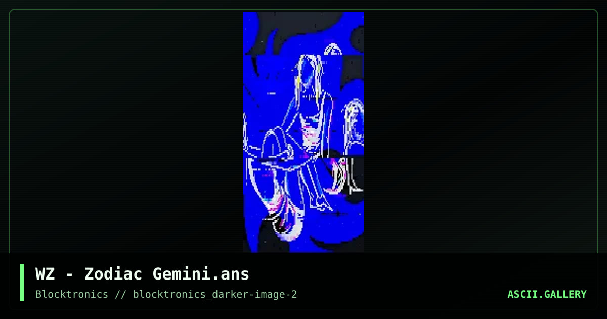 Gemini, by whazzit, 2017