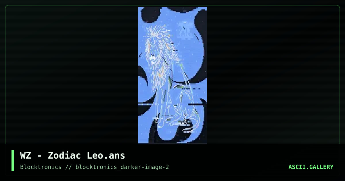 Leo, by whazzit, 2017