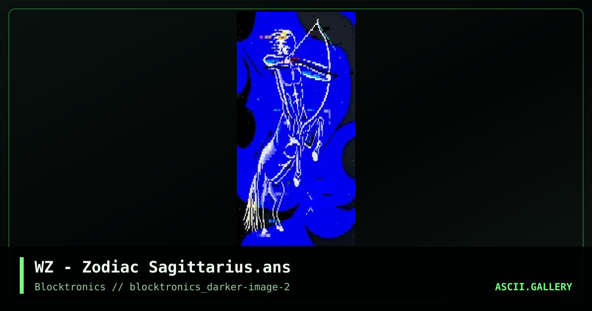 Sagittarius, by whazzit, 2017