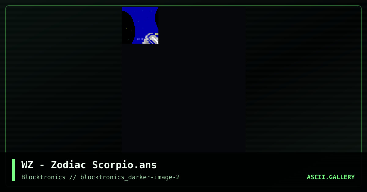 Scorpio, by whazzit, 2017