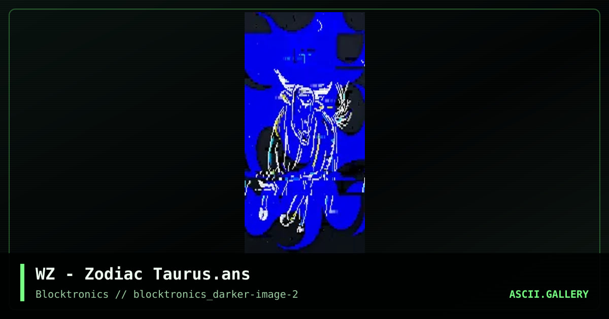 Taurus, by whazzit, 2017