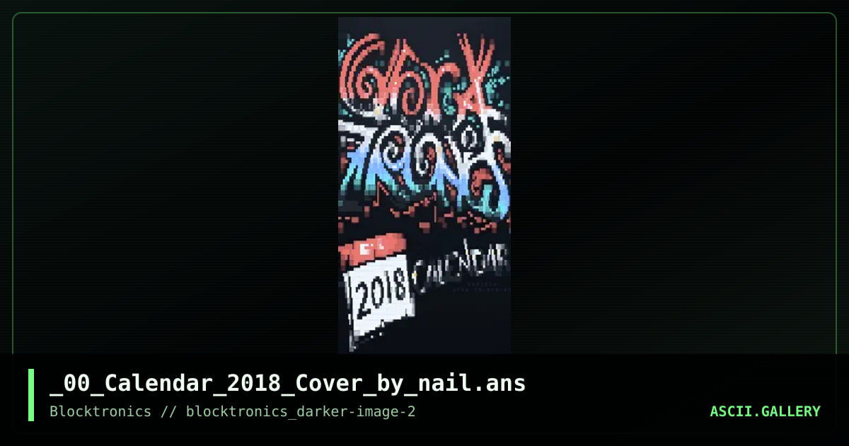 67 calendar 2018, by nail, 2017
