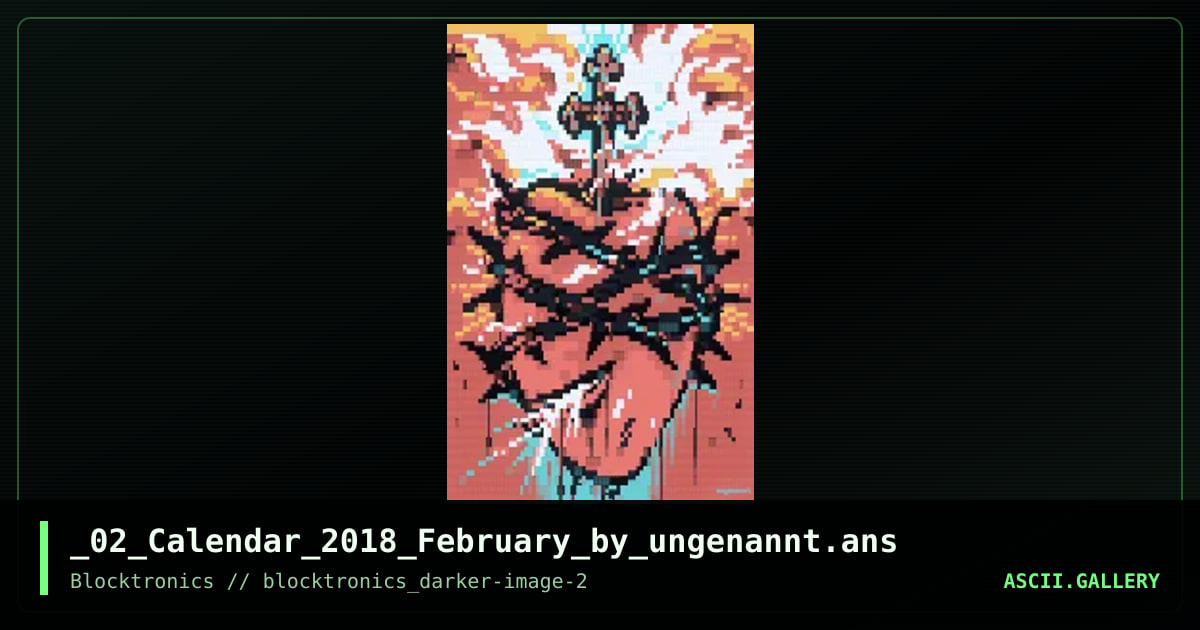 _02_Calendar_2018_February_by_ungenannt.ans, by ungenannt, 2017