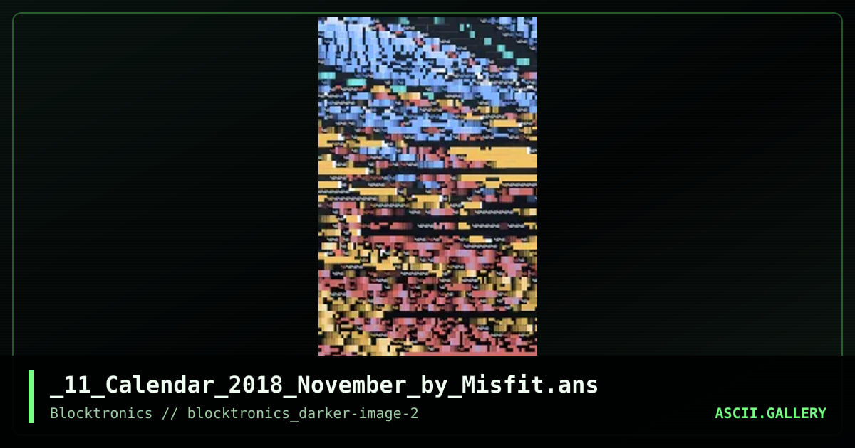 November, by misfit, 2017