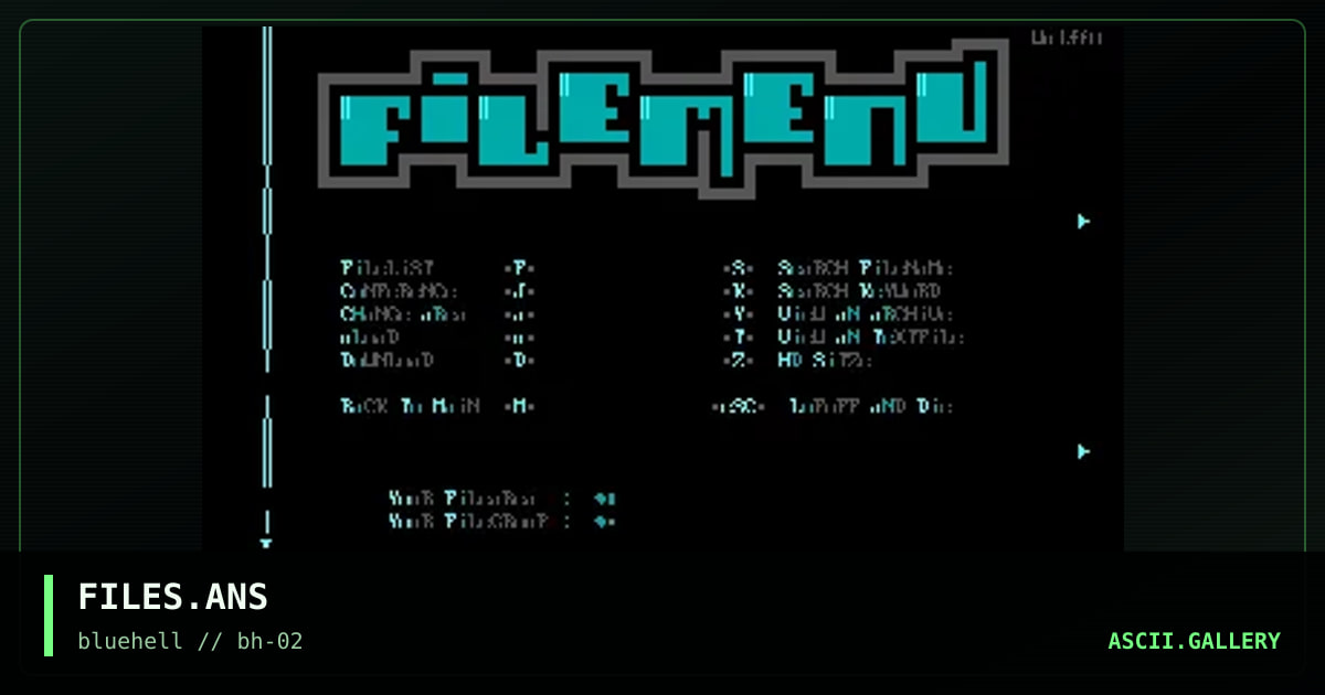 FILES.ANS, by wulfen, 1996
