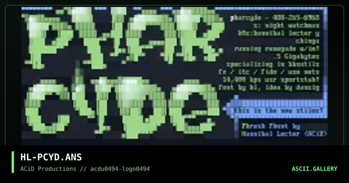 HL-PCYD.ANS, by hannibal lecter, 1994