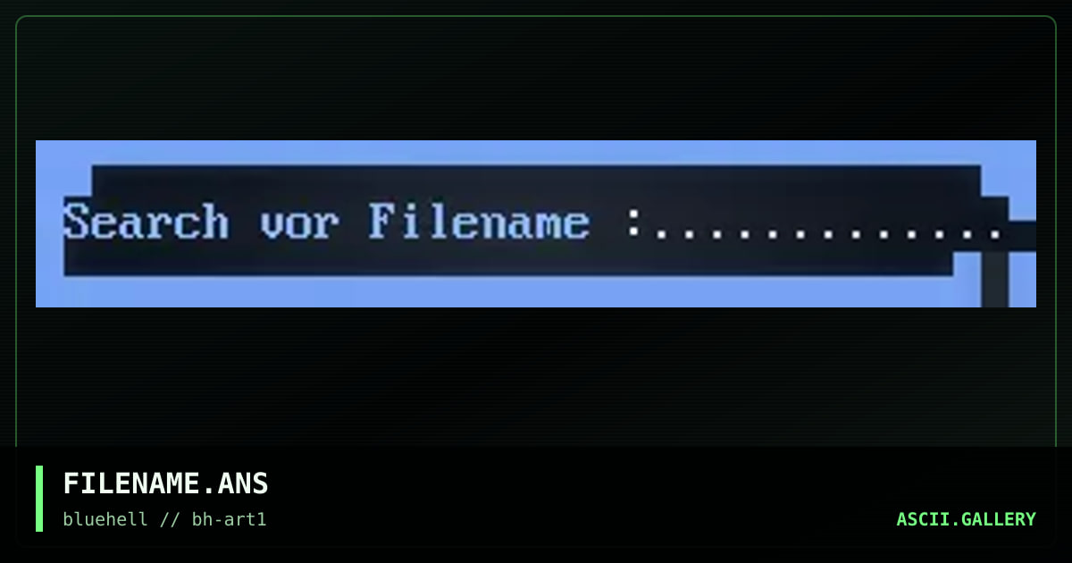 FILENAME.ANS, by untagged, 1996