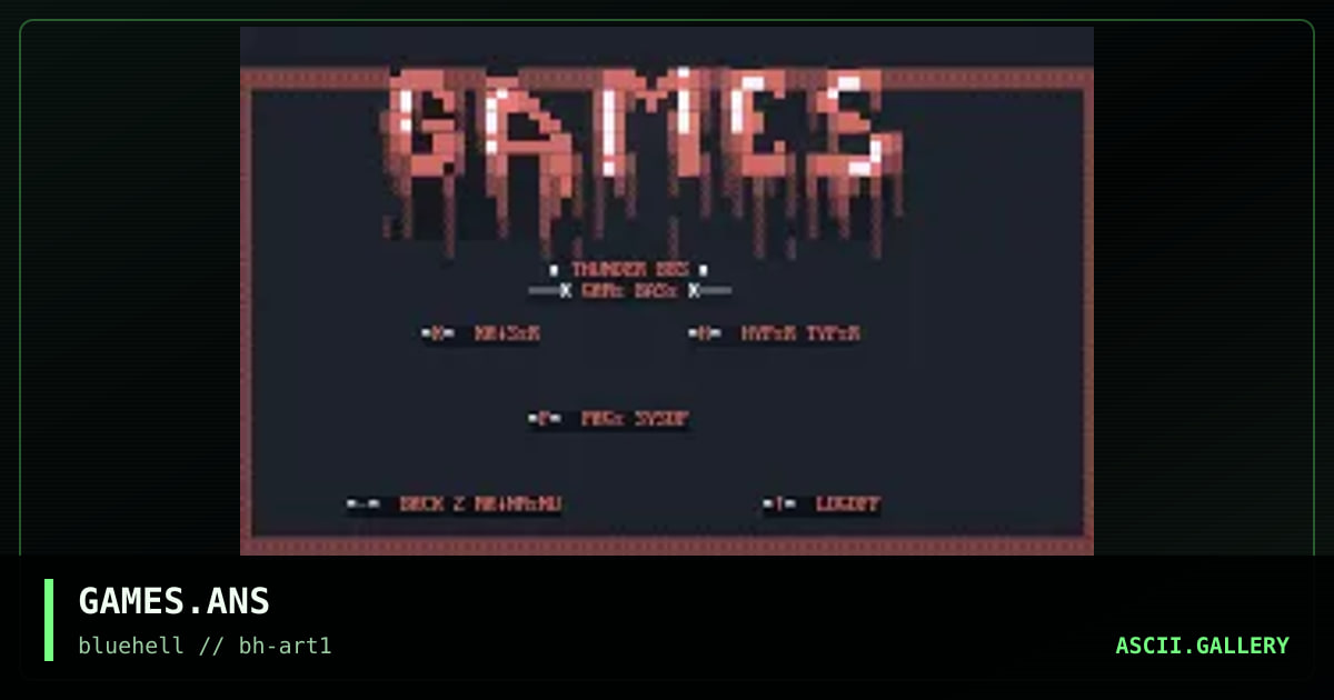GAMES.ANS, by untagged, 1996