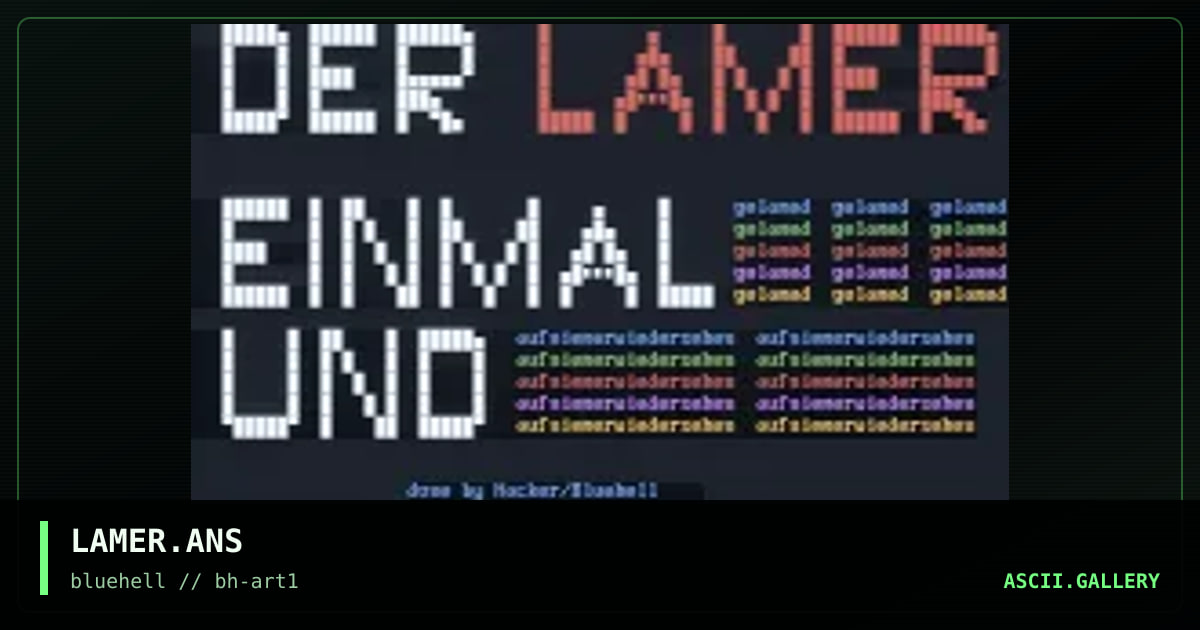 LAMER.ANS, by hacker-bh, 1996