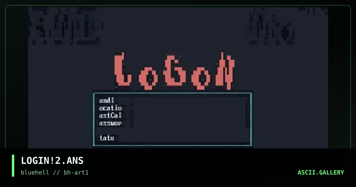 LOGIN!2.ANS, by untagged, 1996
