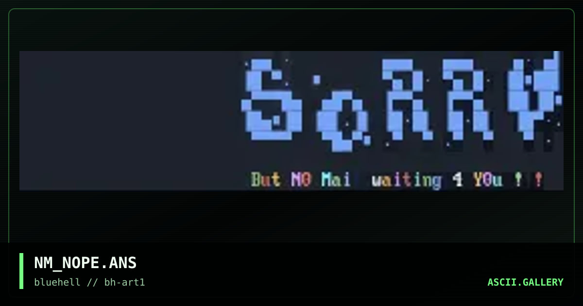 NM_NOPE.ANS, by untagged, 1996
