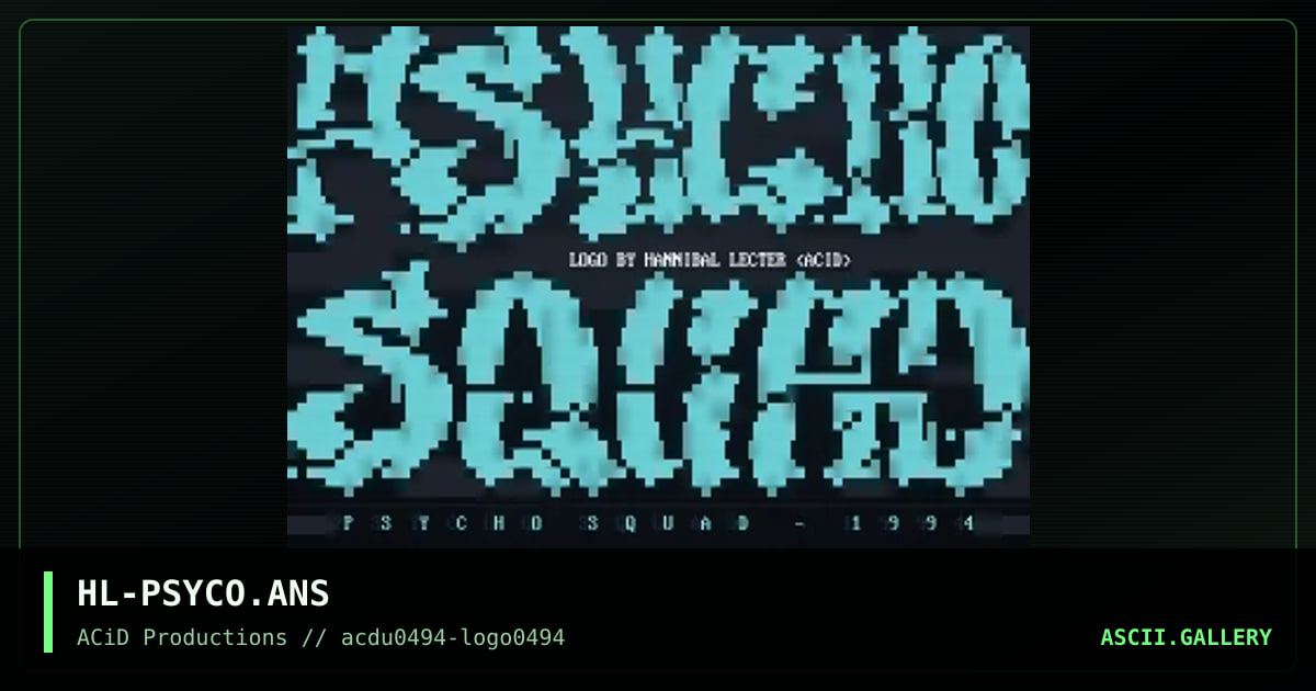 HL-PSYCO.ANS, by hannibal lecter, 1994
