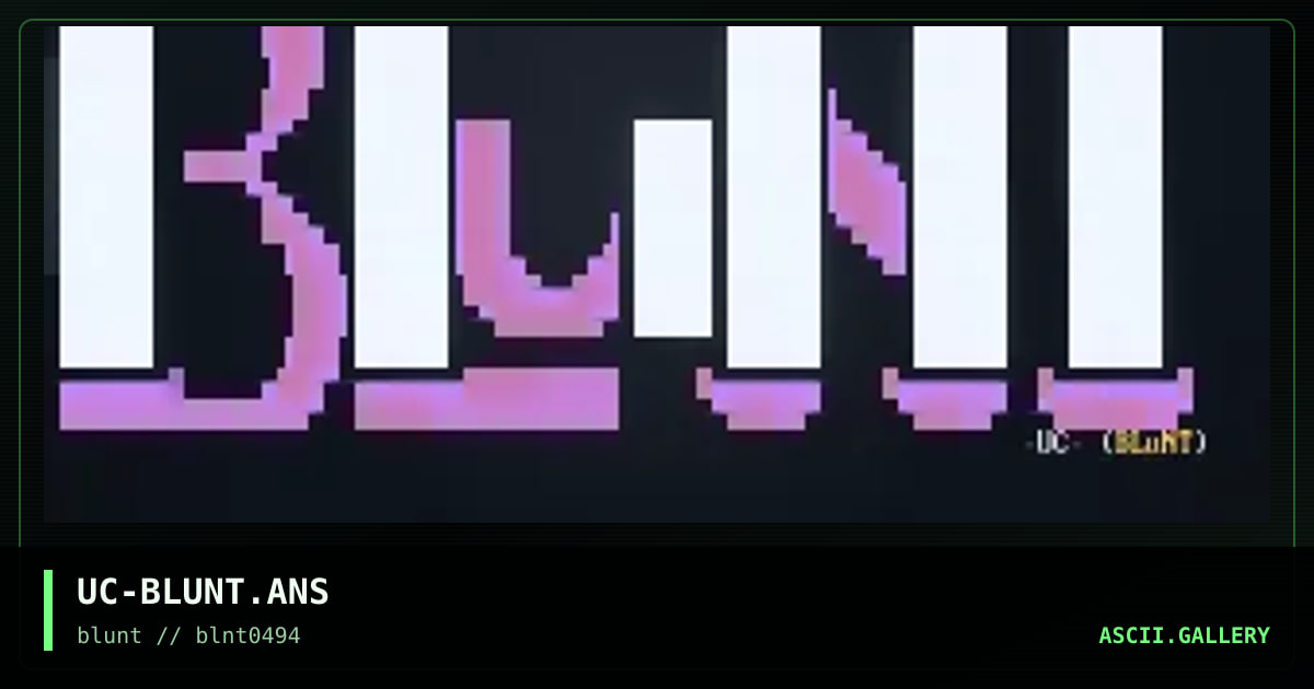 UC-BLUNT.ANS, by unknown comic, 1994