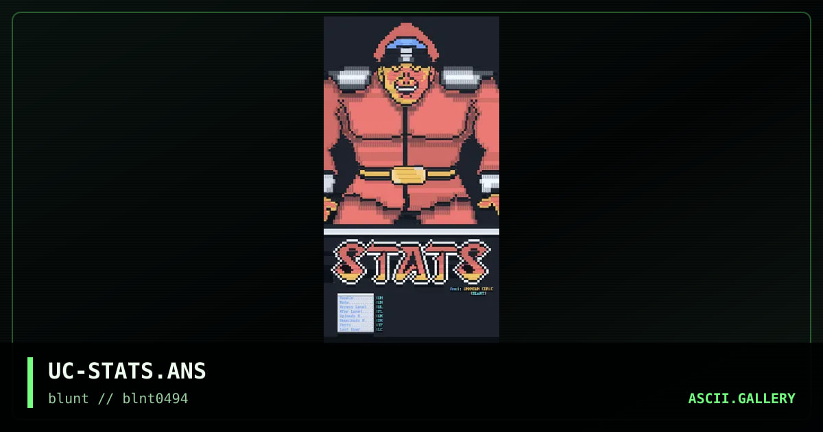 UC-STATS.ANS, by unknown comic, 1994