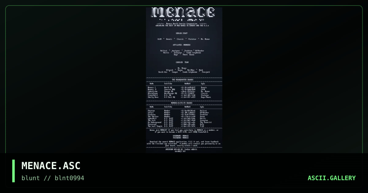 MENACE.ASC, by untagged, 1994
