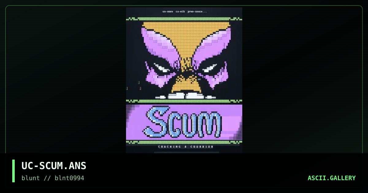 UC-SCUM.ANS, by unknown comic, 1994