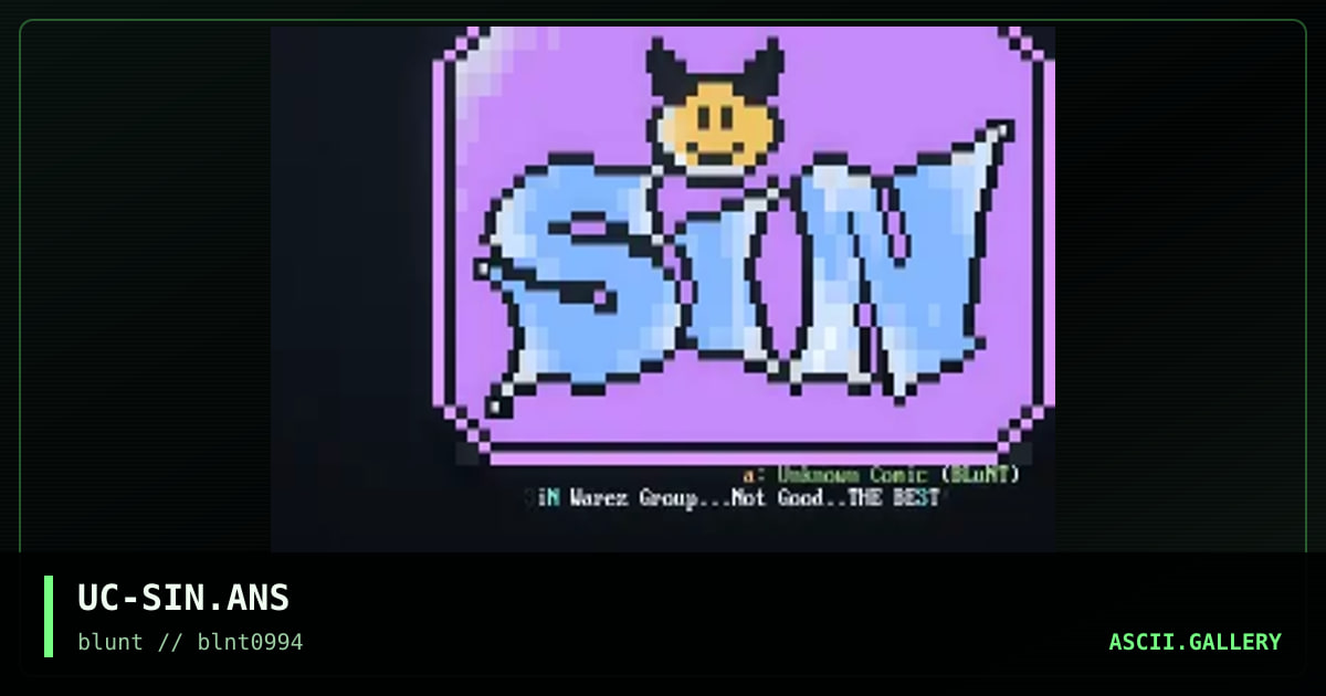 UC-SIN.ANS, by unknown comic, 1994