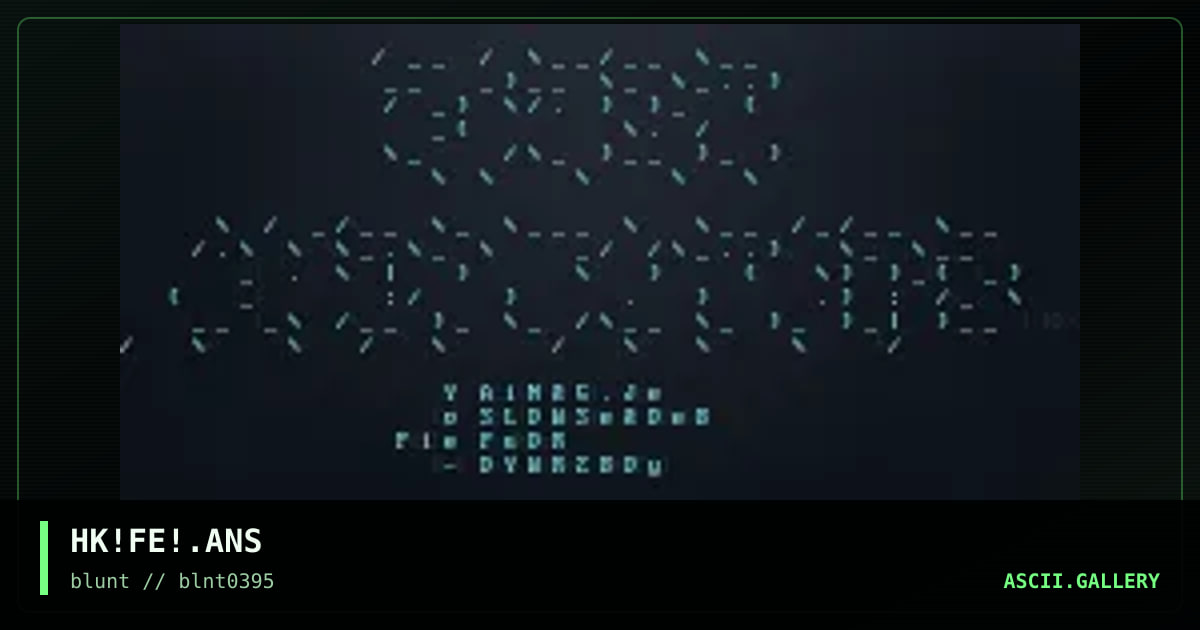 First Encounters, by hawk, 1995