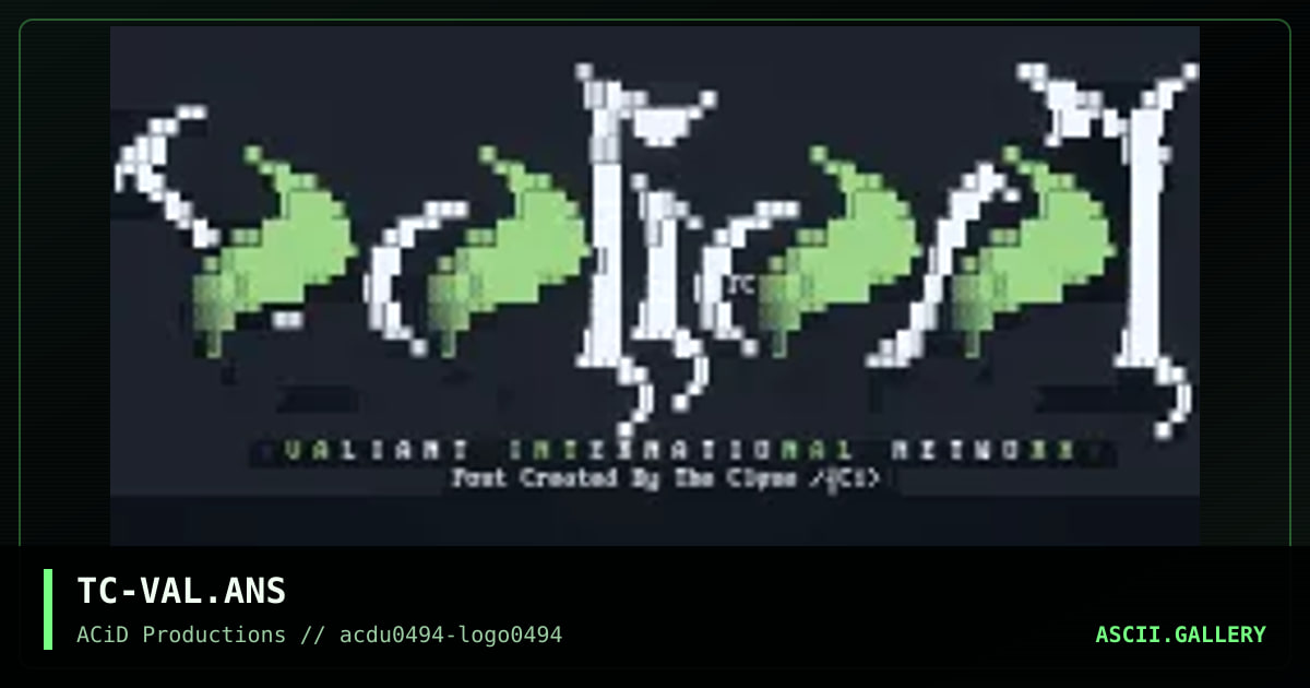 TC-VAL.ANS, by the clone, 1994