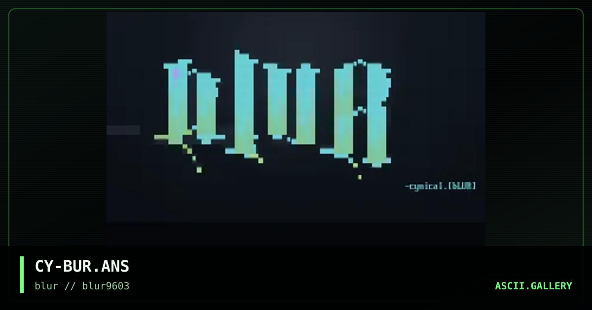blur #2, by cynical, 1996