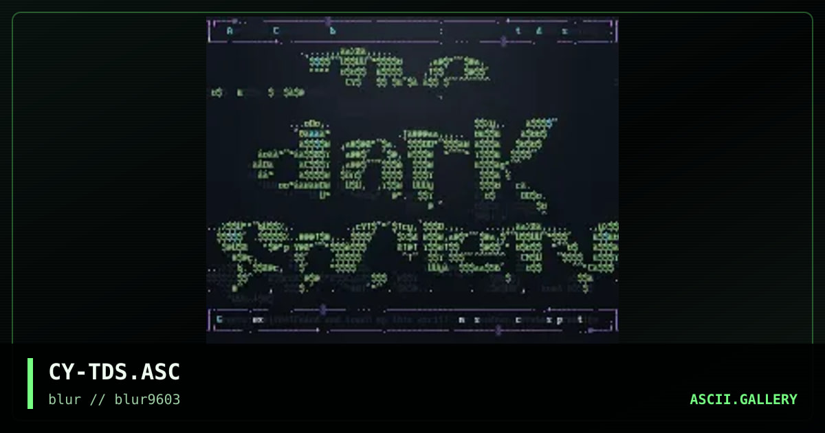 The Dark Society, by cynical, 1996