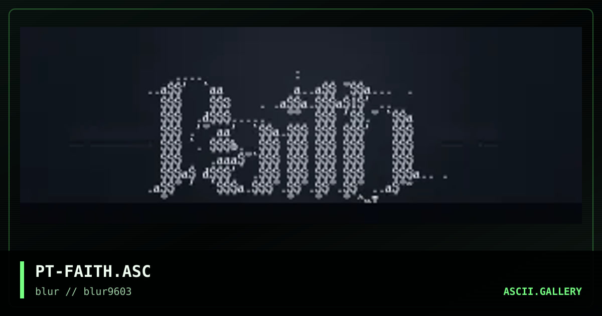 faith, by prestige, 1996