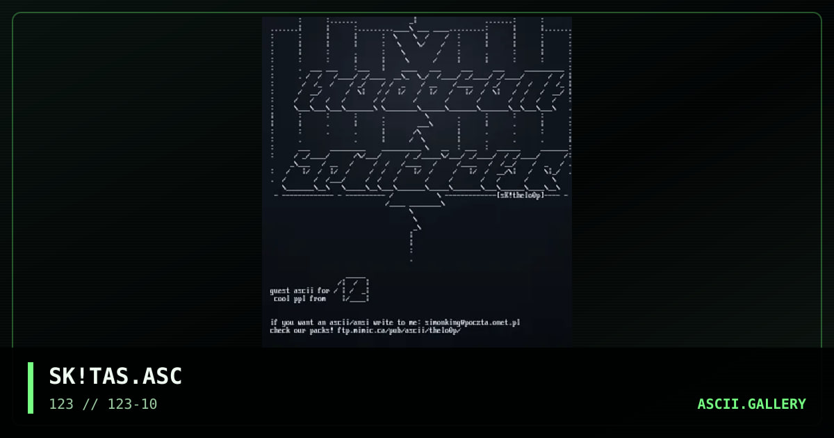 SK!TAS.ASC, by simonking, 2002