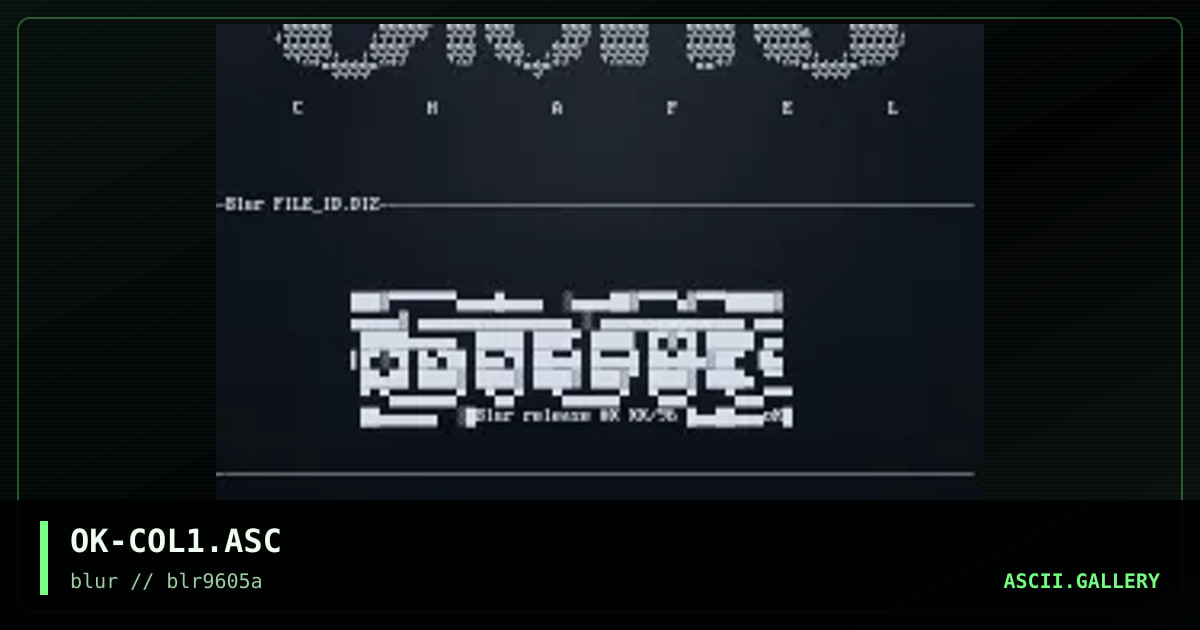 Ascii Colly #1, by outkast, 1996