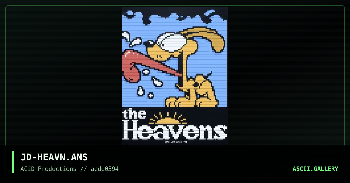 The Heavens, by jed, 1994