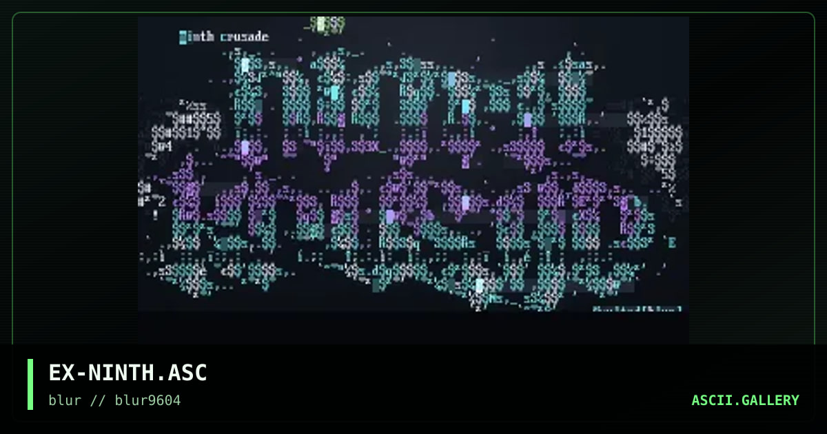 Ninth Crusade, by exulted, 1996
