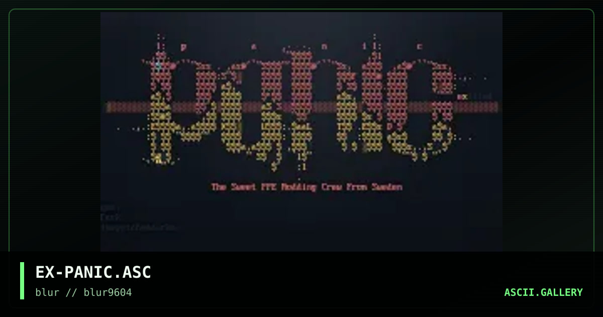 Panic, by exulted, 1996