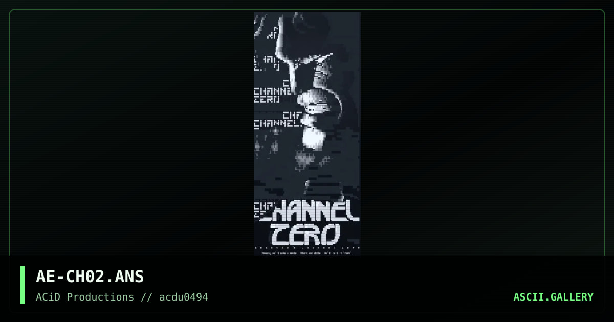 Channel Zer0, by alter ego, 1994