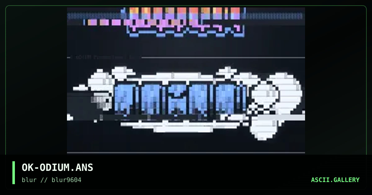 od1um promotional ansi, by outkast, 1996